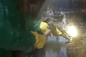 辽源消防水池堵漏施工视频