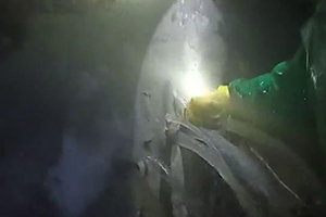 辽源消防水池堵漏现场